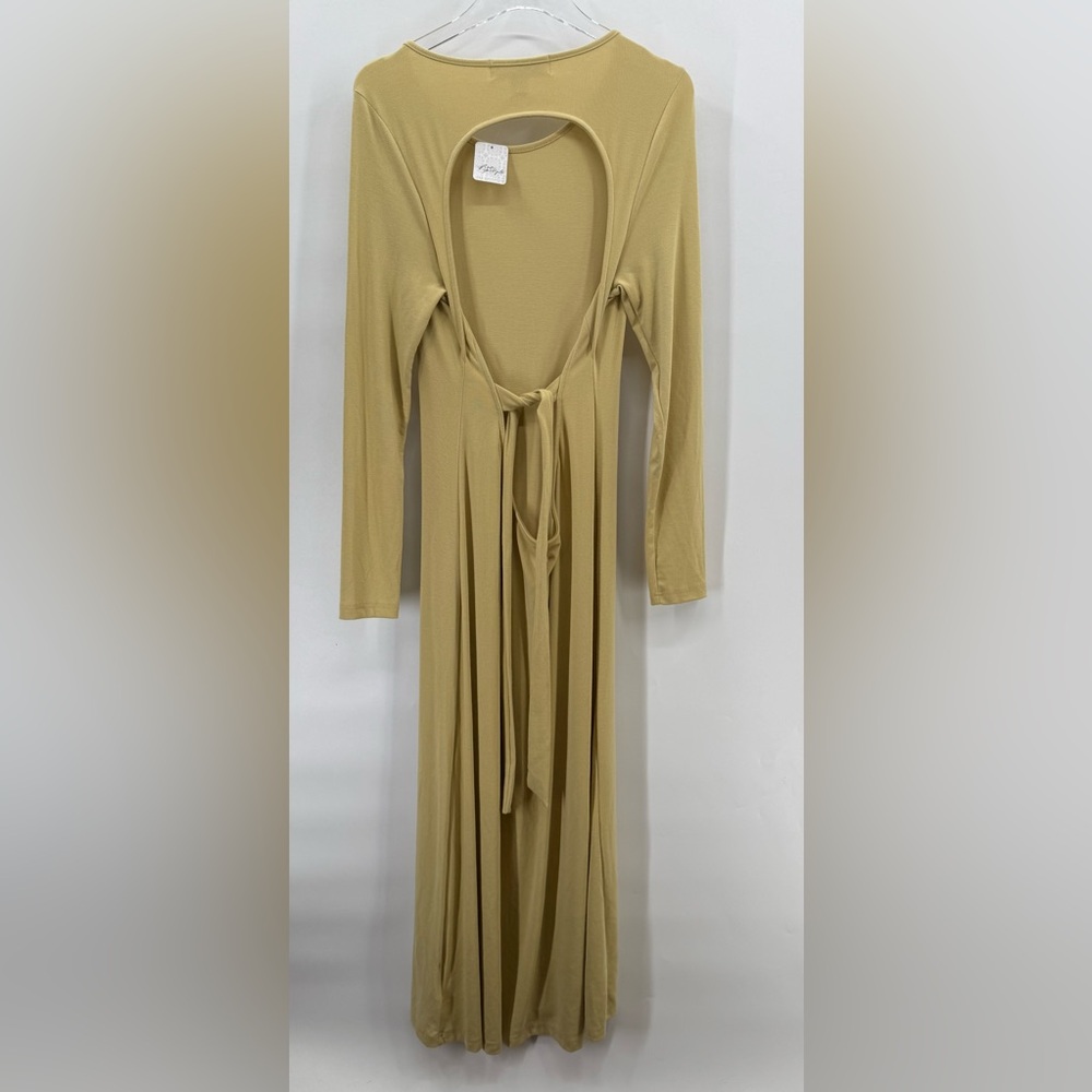 Free People Aubre‎ Open Back Essential Maxi Dress size large NWT - Picture 5 of 7
